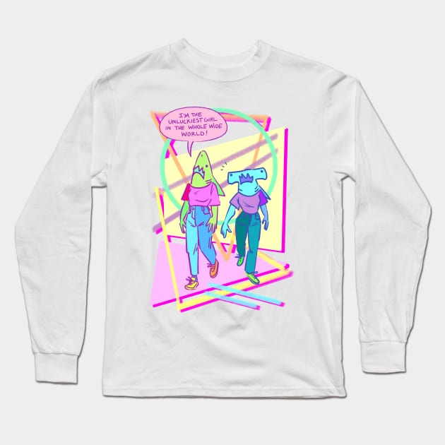 Unlucky Girl Long Sleeve T-Shirt by rapidpunches